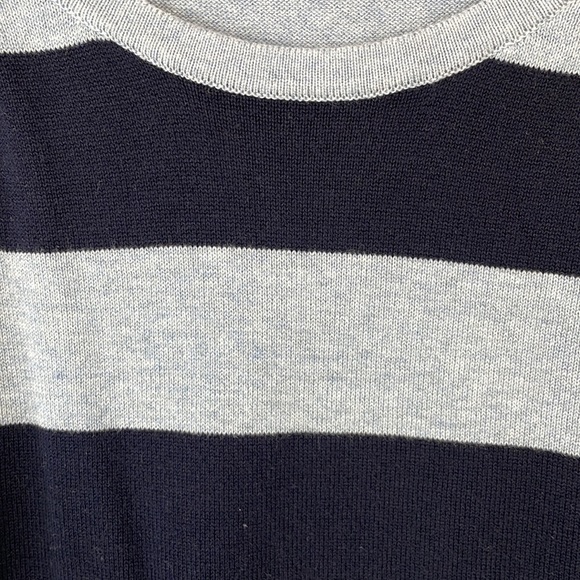 Jeanne Pierre Black and Blue Striped Sweater - Size 2X - Picture 4 of 9